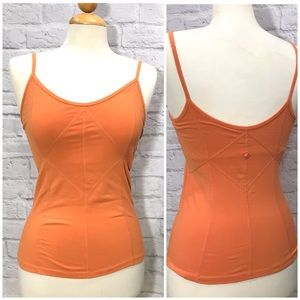 PRANA build in bra diamond stitch yoga workout top